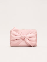M&S Phase Eight Satin Bow Chain Strap Clutch Bag- Buy online at McGrocer