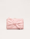 Phase Eight satin bow chain strap clutch bag, UK version