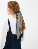 Accessorize satin pleated scarf square shape (British brand)