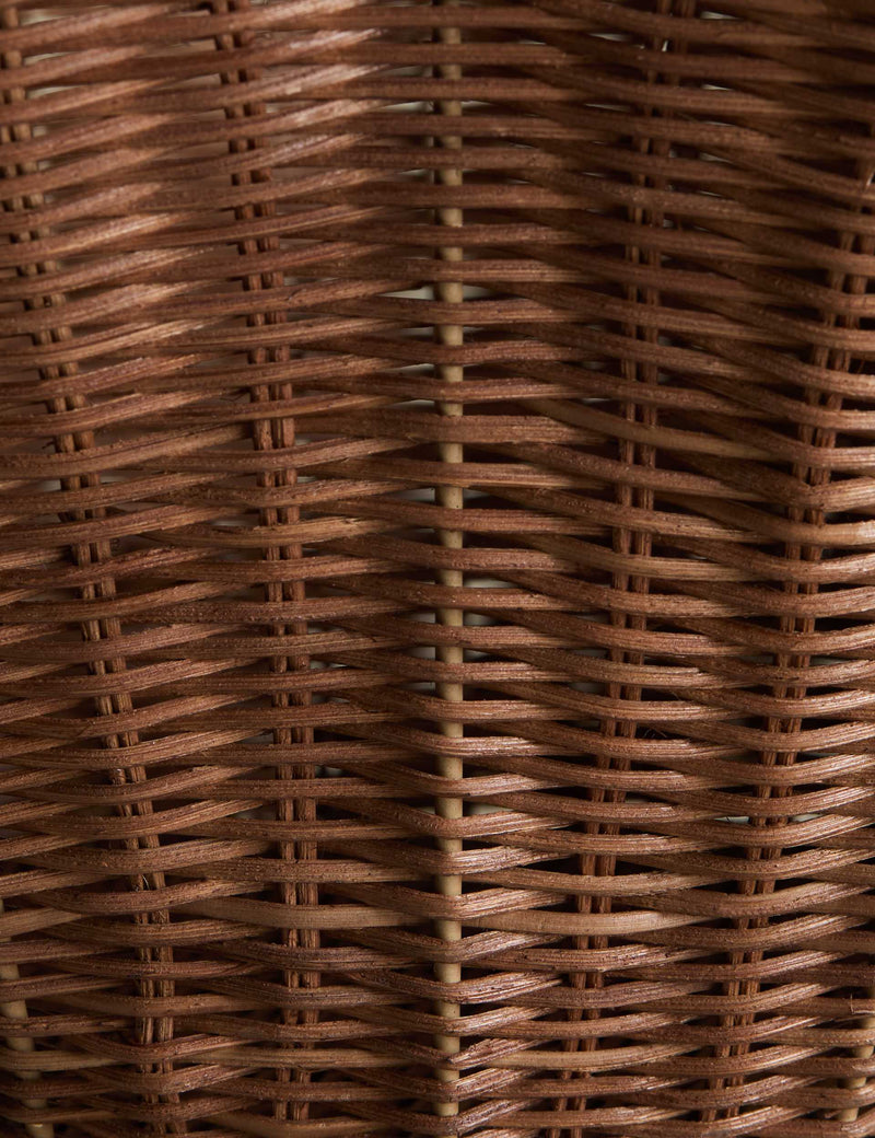 Scallop Rattan Bowl Decorative Storage 35 cm (British brand)