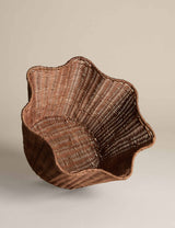 M&S Scallop Rattan Bowl Storage Basket 35 cm- Buy online at McGrocer