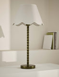 Scallop trim lamp shade 16cm height conical fabric - British product