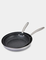 M&S Prestige Scratch Guard Stainless Steel Induction Compatible Frying Pan Set- Buy online at McGrocer