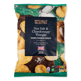 Hand cooked crisps with sea salt and chardonnay vinegar - British product