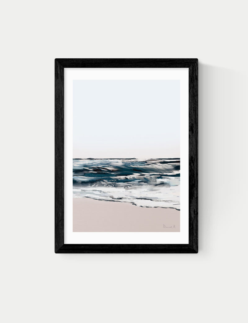 East End Prints Seashore framed art print, imported from the UK