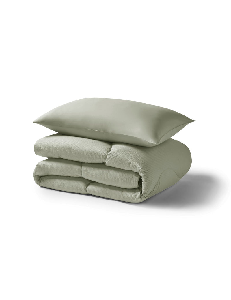 Night Lark seersucker 4.5 tog coverless duvet set (British brand)