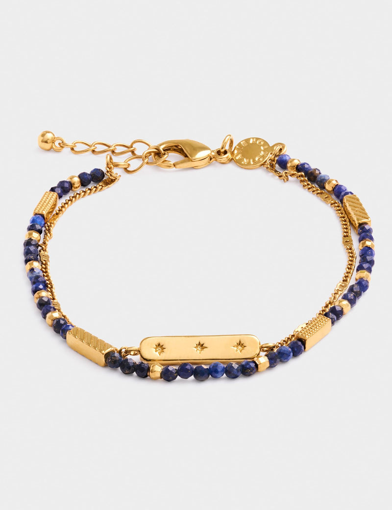 Katie Loxton waterproof birthstone bracelet lapis lazuli - British product