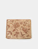 Accessorize sequin clutch bag with floral beaded chain strap (British brand)
