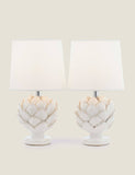 Laura Ashley artichoke table lamps set of two, imported from the UK
