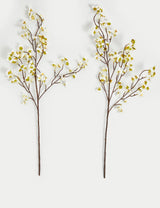 M&S Set of 2 Artificial Cherry Blossom Stems Home Decor- Buy online at McGrocer