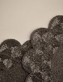 Set of two beaded scallop placemats (British brand)