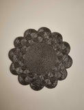 Set of two beaded scallop placemats (British brand)
