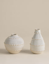 M&S Set of 2 Bobble Bud Ceramic Vases- Buy online at McGrocer
