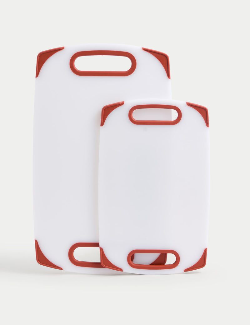 Set of 2 plastic chopping boards (British brand)