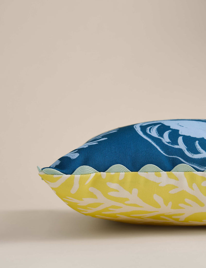 Coastal outdoor cushions set of two 43cm square - British product
