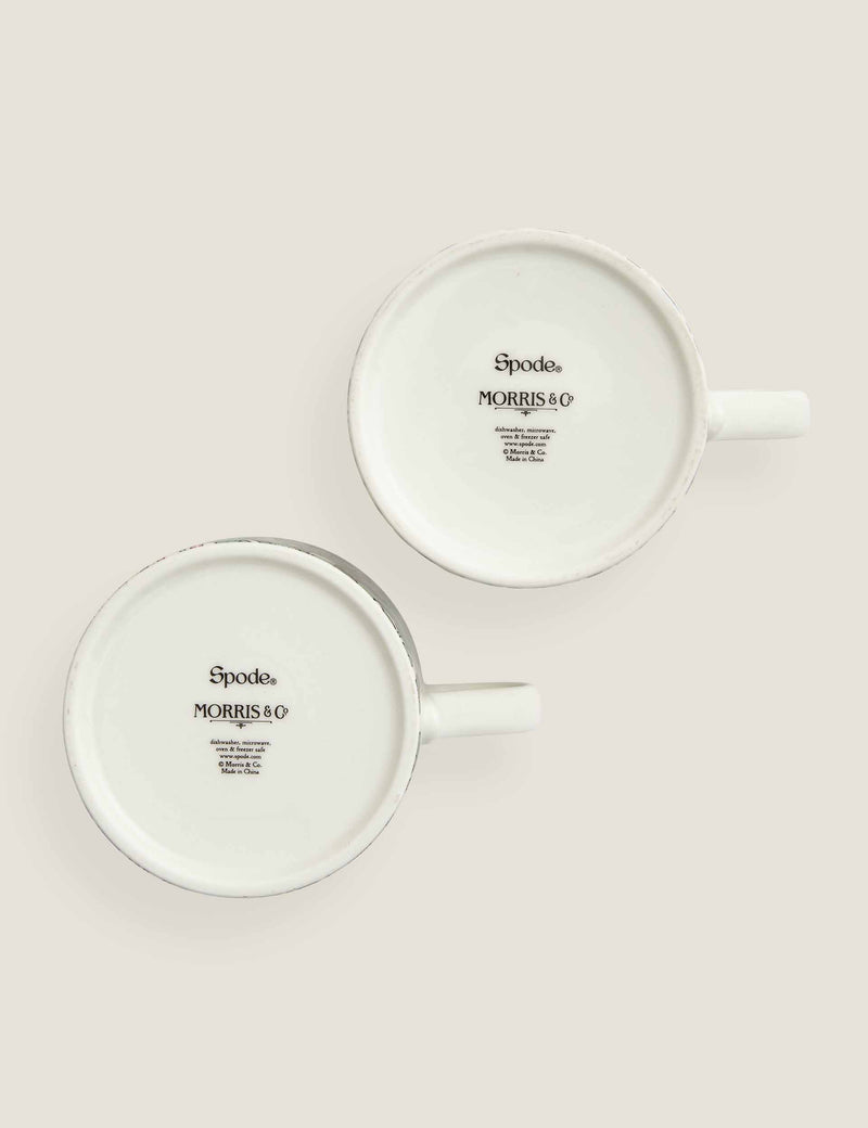 Morris & Co Daffodil Mugs set of 2 porcelain (British brand)