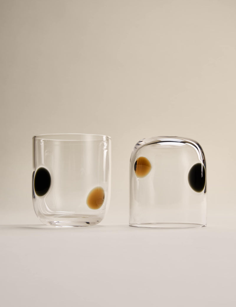 Set of two dot tumblers (British brand)