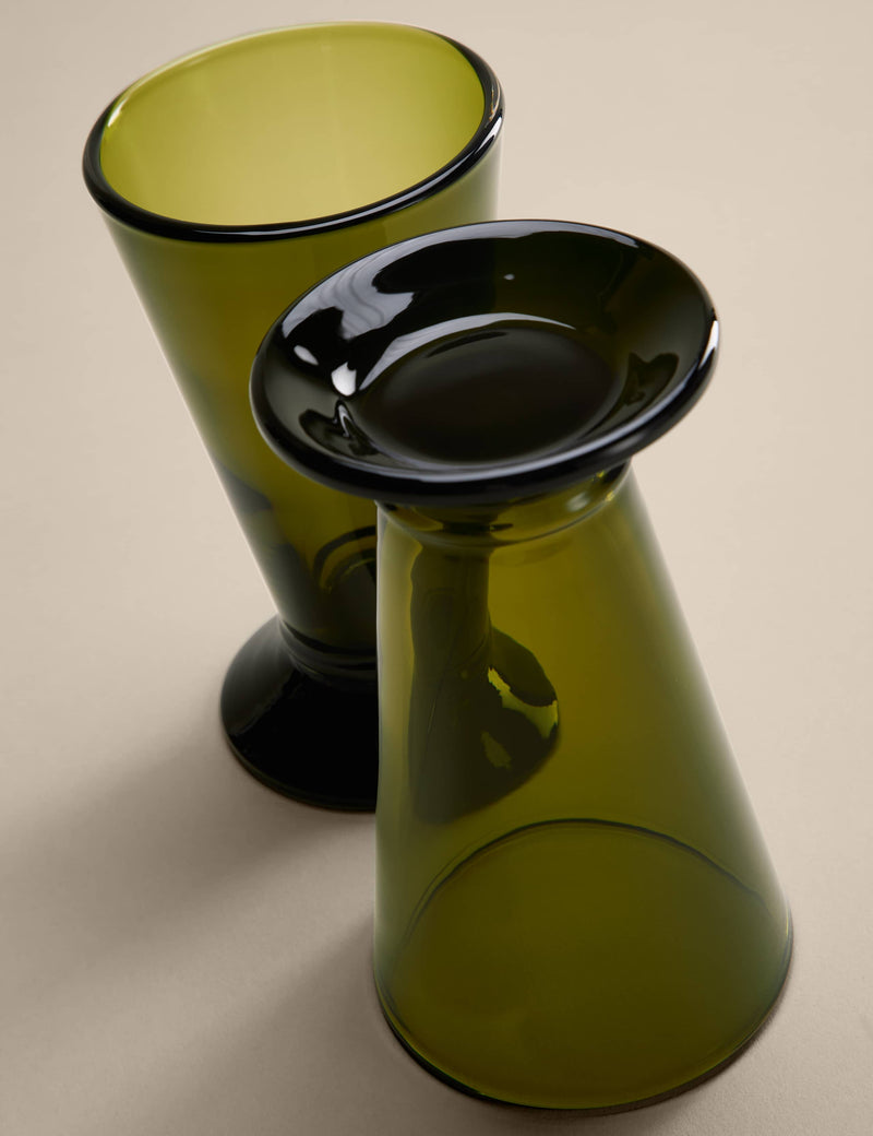 Footed hi ball glasses set of 2, 16.3 cm height, UK version