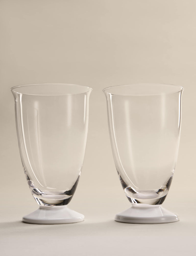 M&S hi ball glasses set of 2 footed - UK version