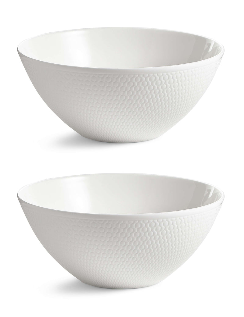 Wedgwood Gio cereal bowls set of 2 fine bone china (British brand)