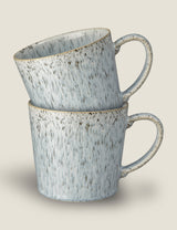 M&S Denby Halo Speckle Mugs Set of 2 Stoneware Coffee Cups- Buy online at McGrocer