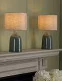 Laura Ashley Penny ceramic table lamps set of 2, imported from the UK