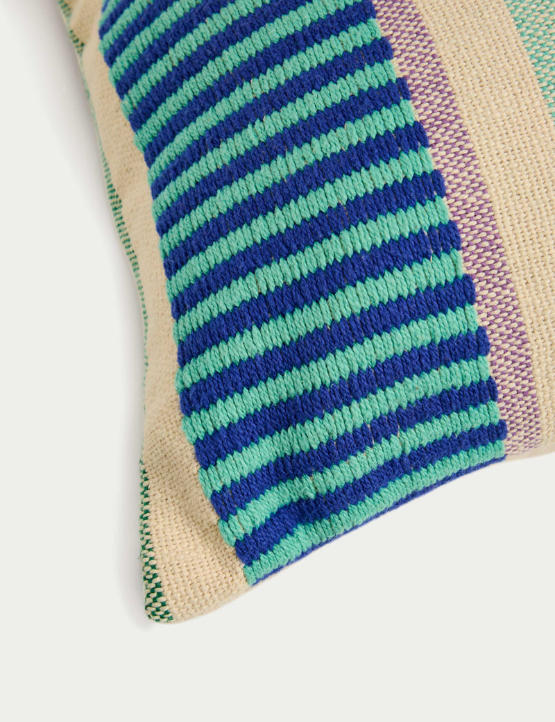 Outdoor cushion set of two modern stripe 50cm - British product