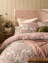 M&S Laura Ashley William Morris at Home Rose Brick Pure Cotton Pillowcases (Set of 2)- Buy online at McGrocer