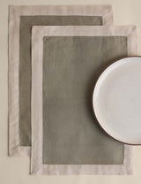 M&S Set of 2 Pure Linen Edge Placemats- Buy online at McGrocer