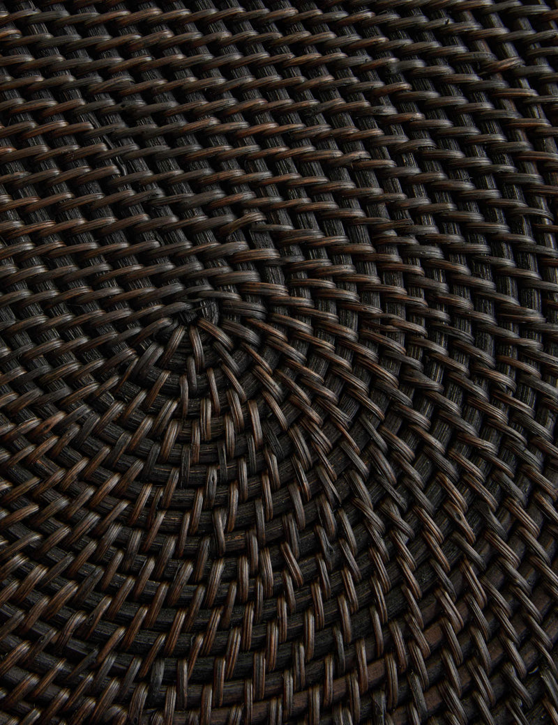 Rattan woven oval placemats 40cm pair, UK version