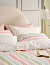 M&S Laura Ashley Set of 2 Sophie Stripe Pure Cotton Pillowcases- Buy online at McGrocer
