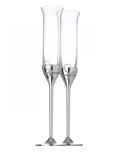 M&S Vera Wang Love Knot Crystal Flutes- Buy online at McGrocer