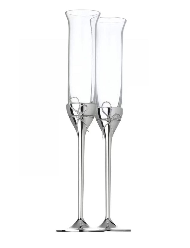 Vera Wang Love Knot crystal flutes set of 2 - British product