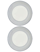M&S Wedgwood Gio Pinstripe Plates (Set of 2) 23.8cm- Buy online at McGrocer