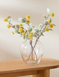 Set of 3 artificial eucalyptus single stems (British brand)