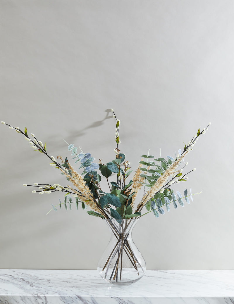 Set of three artificial willow single stems, 91.4 cm tall (British brand)