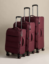 M&S Geneva 4 Wheel Soft Suitcases Set of 3- Buy online at McGrocer