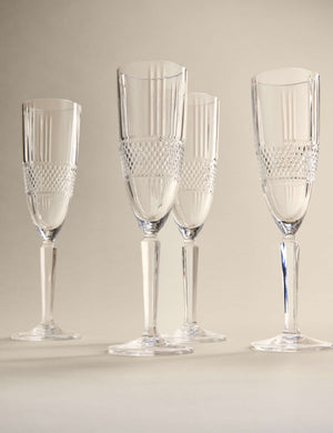 Set of 4 Adeline Champagne Flutes