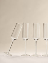 M&S Set of 4 Angular Picnic Champagne Flutes- Buy online at McGrocer