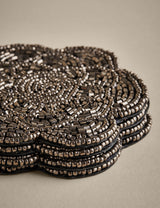 Set of 4 Beaded Scallop Coasters