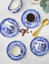M&S Spode Blue Italian Cups & Saucers Set of 4- Buy online at McGrocer