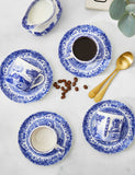 Spode Blue Italian cups and saucers set of 4, imported from the UK