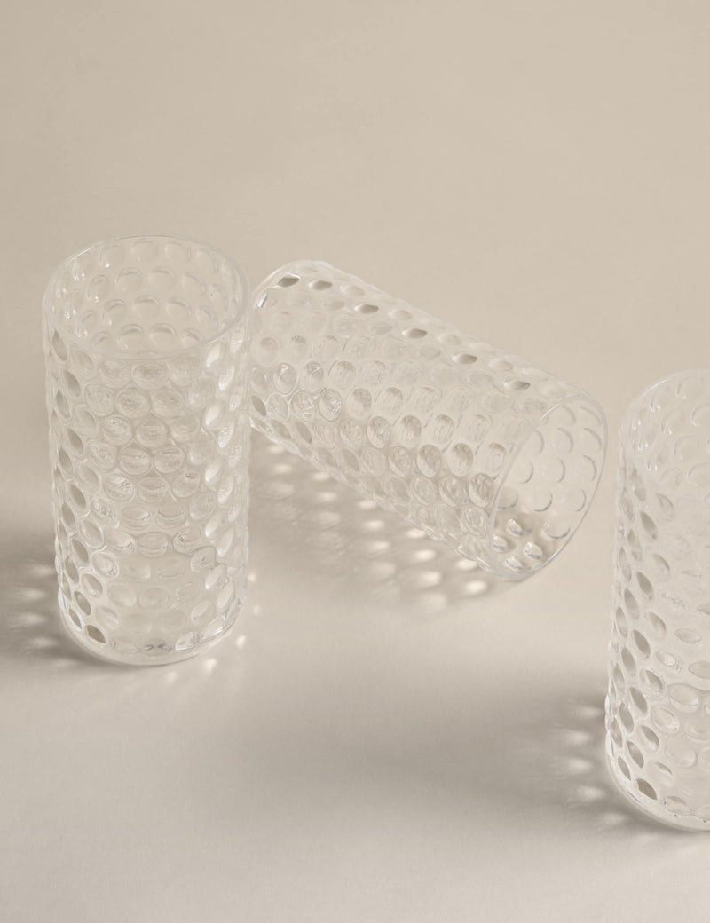 Set of 4 bobble acrylic hi-ball glasses, UK version