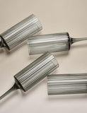 Celine ribbed champagne flutes set of 4 (British brand)