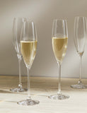 Crystal champagne flutes set of 4 - British product