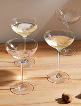 M&S The Sommelier's Edit Set of 4 Crystal Champagne Saucers- Buy online at McGrocer