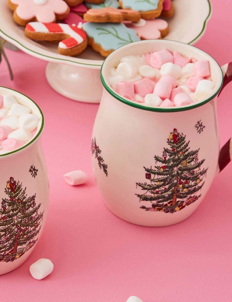 Set of 4 Christmas Tree Mugs
