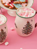 Set of 4 Christmas Tree Mugs