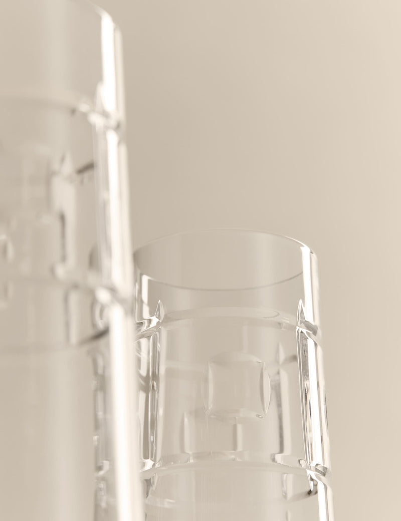 M&S etched champagne flutes set of 4 (British brand)