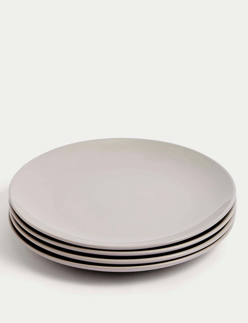 Stoneware dinner plates set of 4 26.5 cm, UK version